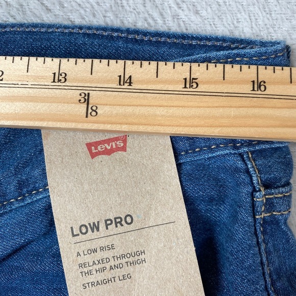 Levi's Low Pro Straight Leg Jeans Women 30x30 (33x30) Medium Wash NWT IRREGULAR - Picture 12 of 14